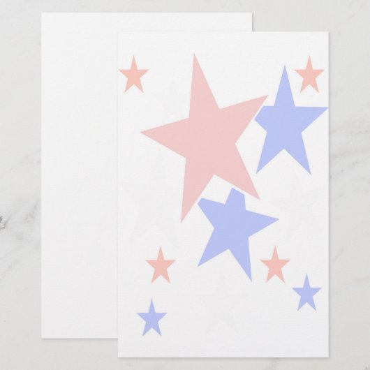 愛国的な 便箋 (正面/裏面)