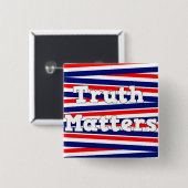 愛国的な「真理の問題」赤、白、青のボタン 缶バッジ (正面&裏面)