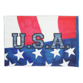 愛国的な「神の祝福…」 枕カバー (正面)