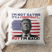 愛国的な「私は戻った」ドナルド・トランプ クッション (ブランケット)