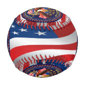 愛国的な 野球ボール (裏面)