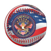 愛国的な 野球ボール (正面左)