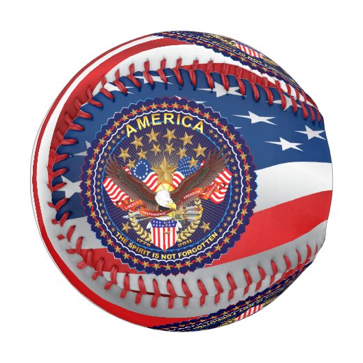 愛国的な 野球ボール (正面左)