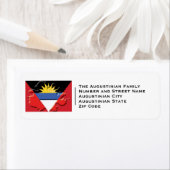 愛国的な | ANTIGUA BARBUDA国旗 ラベル (インサイチュ)