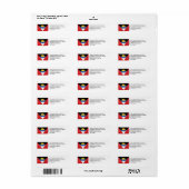 愛国的な | ANTIGUA BARBUDA国旗 ラベル (フルシート)