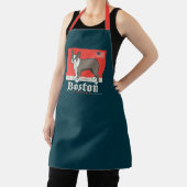 愛国的な | Boston Terrier エプロン (インサイチュ)