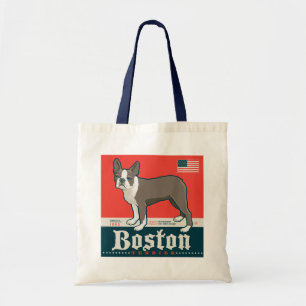 愛国的な Boston Terrier トートバッグ