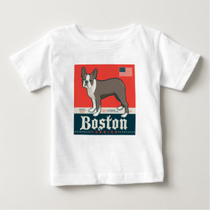 愛国的な Boston Terrier ベビーTシャツ