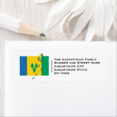 愛国的な | ST VINCENT国旗 ラベル (インサイチュ)