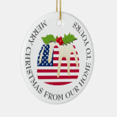 愛国的な | Sugar Plum Puding |アメリカ国旗 セラミックオーナメント (右)
