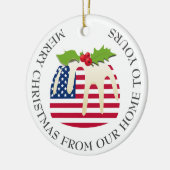 愛国的な | Sugar Plum Puding |アメリカ国旗 セラミックオーナメント (左)