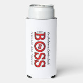 愛国的な「The Boss」トリニダード・トバゴ スリム缶クーラー (Seltzer裏面)