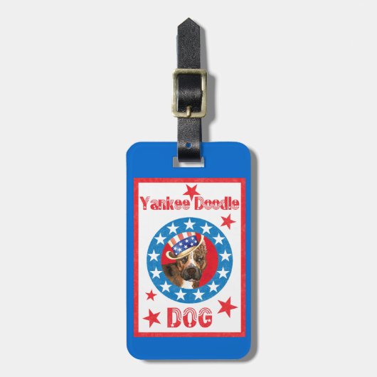 愛国的なAmスタッフ ラゲッジタグ (正面縦)
