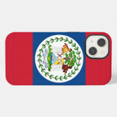 愛国的なApple Case-Mate、ベリーズ国旗 iPhoneケース (裏面横)
