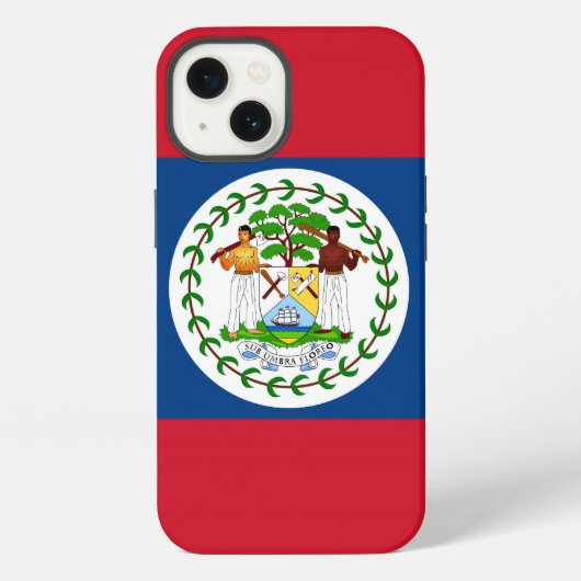 愛国的なApple Case-Mate、ベリーズ国旗 iPhoneケース (裏面)