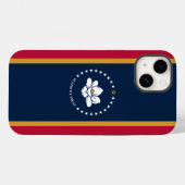 愛国的なApple Case-Mate、ミシシッピ州の旗 Case-Mate iPhoneケース (裏面 (横))