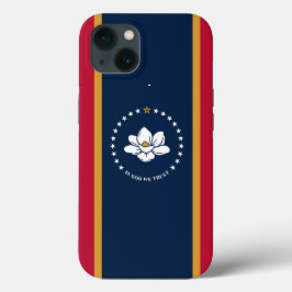 愛国的なApple Case-Mate、ミシシッピ州の旗 iPhone 13ケース