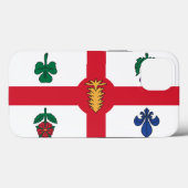 愛国的なApple Case-Mate モントリオール旗 iPhoneケース (裏面 (横))