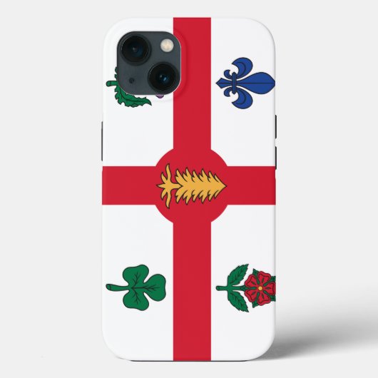 愛国的なApple Case-Mate モントリオール旗 iPhoneケース (裏面)