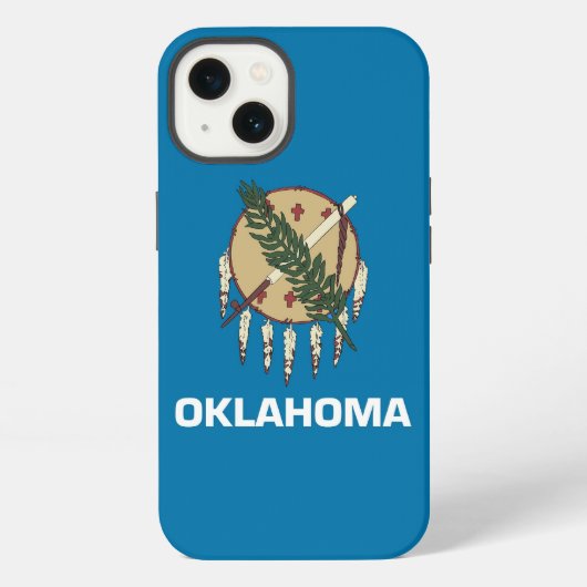 愛国的なApple iPhone 13 Case-Mate、オクラホマ州の旗 iPhoneケース (裏面)