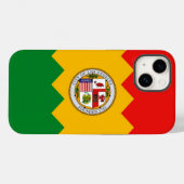 愛国的なApple iPhone 14 Case-Mate、ロサンゼルス Case-Mate iPhoneケース (裏面 (横))