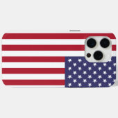 愛国的なApple iPhone 15 Pro Maxケース，アメリカ国旗 Case-Mate iPhoneケース (裏面 (横))
