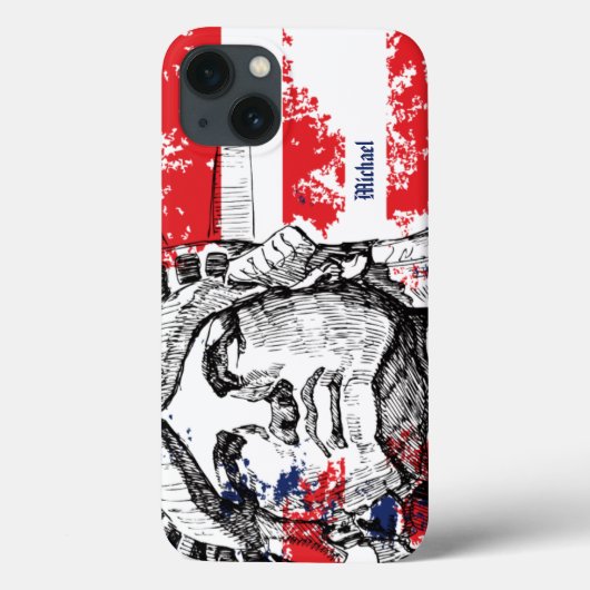 愛国的なiPadケース Case-Mate iPhoneケース (裏面)