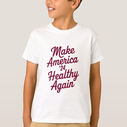 愛国的なMAHAアメリカを再び健康に Tシャツ (正面)