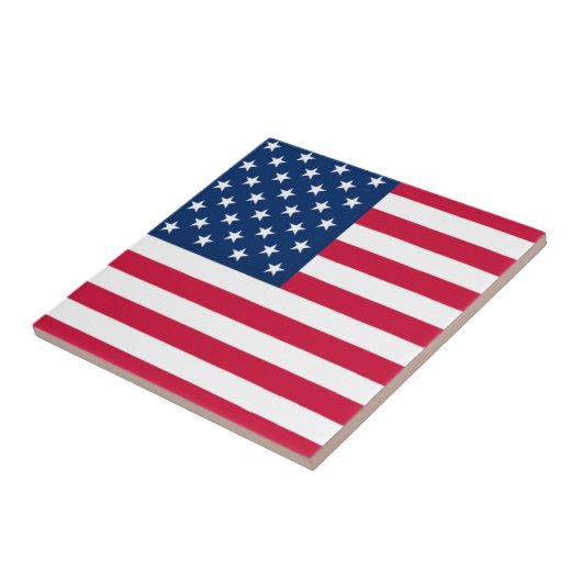 愛国的なUSAフラグ陶器タイル タイル (側面)