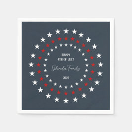 愛国的にカスタマイズ可能な紙 スタンダードカクテルナプキン