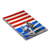 愛国的に編集されていないヴィンテージ写真Old Eutiful Pi ノートブック (右側)