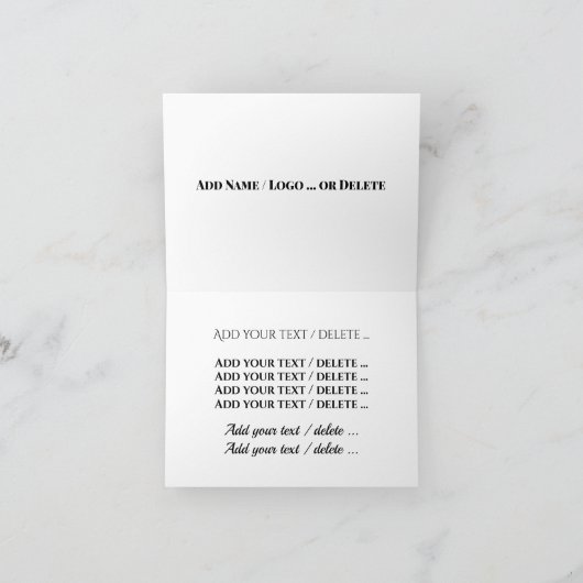 愛国的はっきりしたなイーグルとアメリカ国旗の折り畳みノートカード ノートカード (内部)