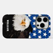 愛国的はっきりしたなハゲ・イーグル米国プライドアモダンメリカ Case-Mate iPhoneケース (裏面 (横))