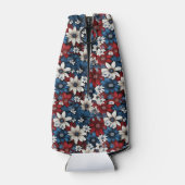 愛国的はっきりしたな花の柄 ボトルクーラー (裏面)