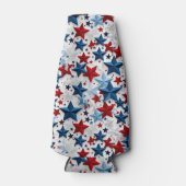 愛国的はっきりしたスターバスト ボトルクーラー (正面)