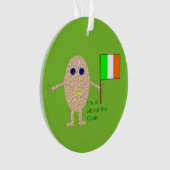 愛国的アイリッシュエッグアクリルオーナメント オーナメント (正面)