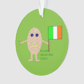 愛国的アイリッシュエッグアクリルオーナメント オーナメント (正面)