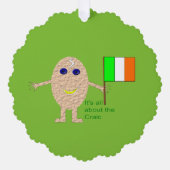 愛国的アイリッシュエッグカスタム オーナメントカード (正面)