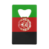 愛国的アフガニスタン国旗 クレジットカード栓抜き (裏面)