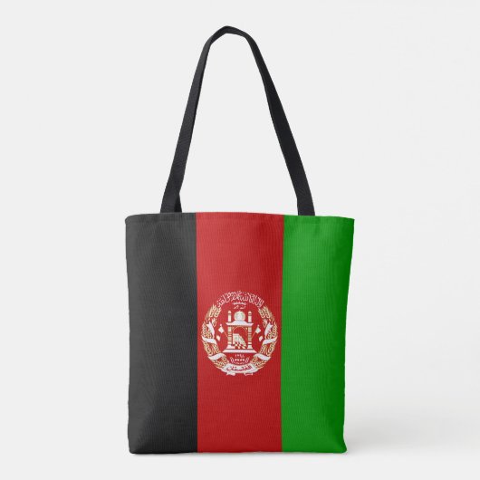 愛国的アフガニスタン国旗 トートバッグ (裏面)
