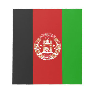 愛国的アフガニスタン国旗 ノートパッド