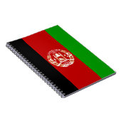 愛国的アフガニスタン国旗 ノートブック (右側)