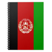 愛国的アフガニスタン国旗 ノートブック (正面)