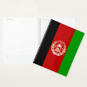 愛国的アフガニスタン国旗 プランナー手帳 (ディスプレー)