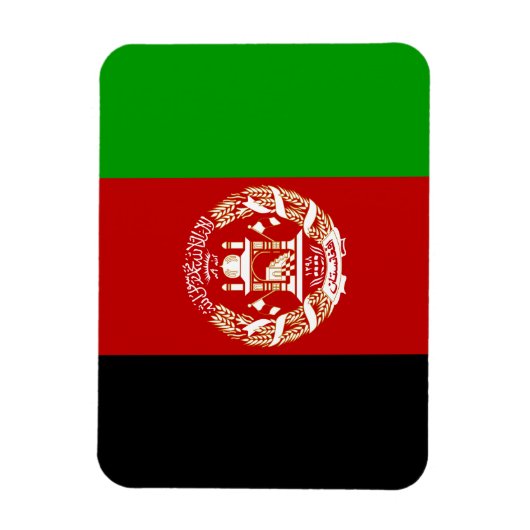 愛国的アフガニスタン国旗 マグネット (縦)