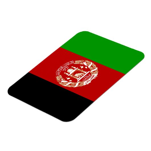 愛国的アフガニスタン国旗 マグネット (左側)