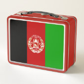 愛国的アフガニスタン国旗 メタルランチボックス (裏面)