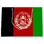 愛国的アフガニスタン国旗 ラージペーパーバッグ (正面)