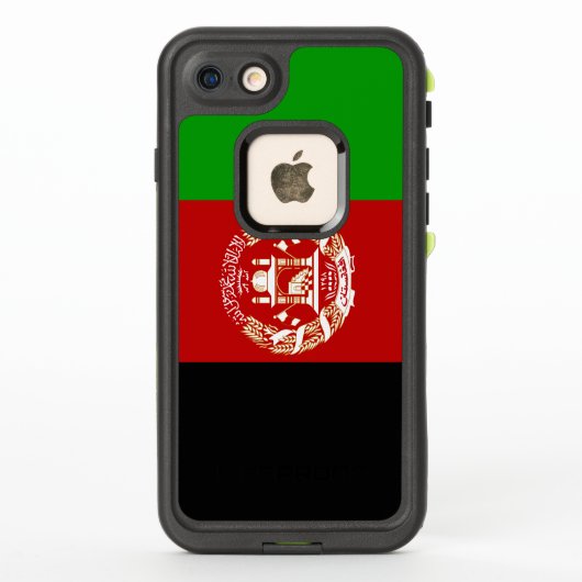 愛国的アフガニスタン国旗 LifeProof iPhoneケース (裏面)