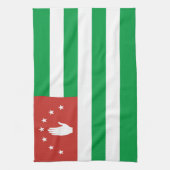 愛国的アブハジア国旗 キッチンタオル (縦)